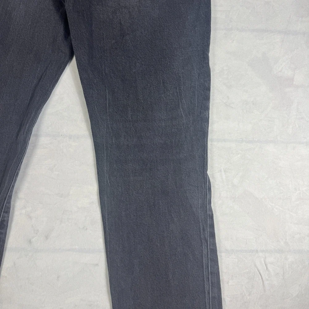 Aeropostale Womens Ankle Jeans Dark Gray Denim Mid-Rise Straight Leg‎ 6 Regular